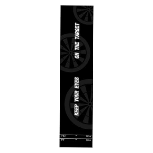 Genérico Darts Mat | 300 x 34 cm with Rubber Throwing Line | Darts Tip Protection Mat - Home, Rest Room, Indoor, Basement, Training, Game, Tournament - color: Mat 4