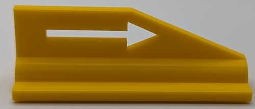 Disc Golf Next Tee Arrow, Marker, Flag, Discgolf Target Flag, Direction Arrow, Next Hole Marker, Set of 18 Orange - color: Bright Yellow