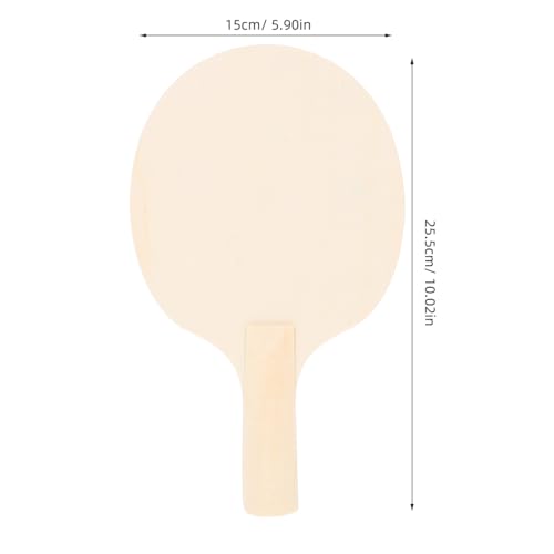COHEALI 4-Pack Unfinished Wooden Pong Paddles Blades DIY Table Tennis Racket Blanks for Indoor Outdoor Table Tennis Paddle Game