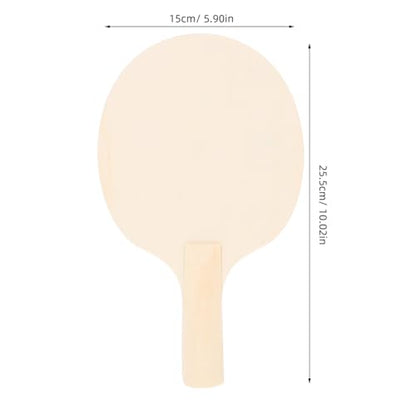 COHEALI 4-Pack Unfinished Wooden Pong Paddles Blades DIY Table Tennis Racket Blanks for Indoor Outdoor Table Tennis Paddle Game