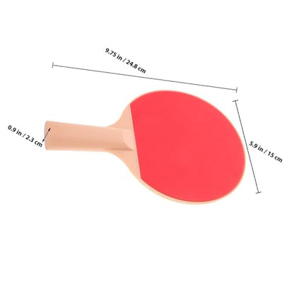 Outdoor Table Tennis Bat Kit with Ergonomic Long Handles and Elastic Pong Balls Paddle Rackets for Recreational and Competitive Outdoor Play