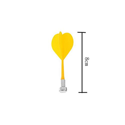 12 Pieces Magnetic Darts Safety Plastic Darts Replacement Dart for Adults Target Game(Red, Yellow, Blue, Green)