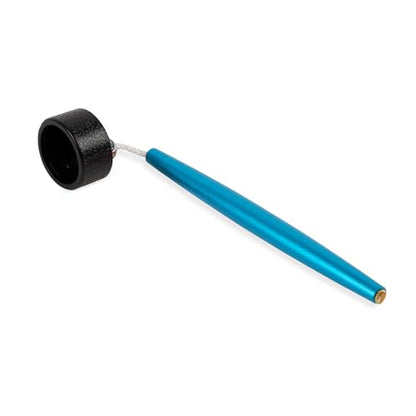 Aluminum Circle Pool Chalk Holder - Use with TAOM Pyro or TAOM V10 Chalk - Slip-in Pocket Pool Cue Chalk Holder - Cover Billiard Supplies - Snooker Accessory Chalk - color: Blue