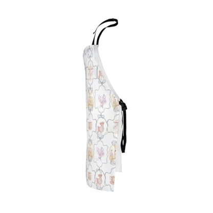 Castle Fairy Cute Rabbit Deer Kitchen Apron - color: Bow Rabbit