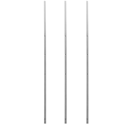 POPETPOP 3pcs Foosball Pole Replacement Foosball Table Pole Metal Machine Operation Table Soccer Bar Rod Desktop Machine Accessories Parts for Standard Table