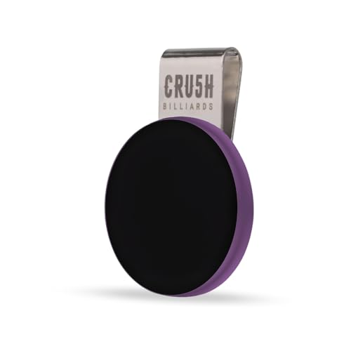 Ultra-Grip Magnetic Chalk Holder Clip - Neodymium Belt Clip for Secure Cue Chalk, Pool Stick Chalk Holder, Ideal for Billiards & Pool Accessories, Cue Stick Magnetic - color: Purple