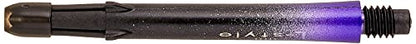 L-style L-Shaft Carbon Dart Shafts - Locked - Set of 3 - color: Black/Purple, size: Medium (330)