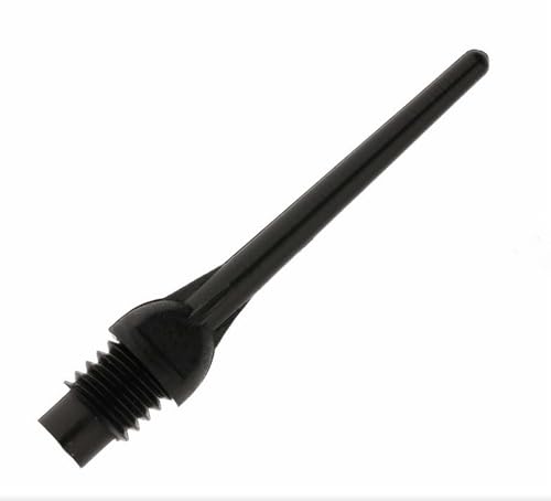 US Darts 250 Black Keypoint Replacement Soft Tips - Standard Length - 2BA with Dart Accessory Case