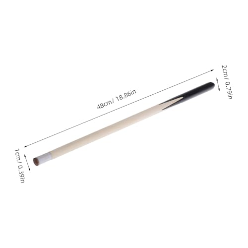 2Pcs Billiard Cue Sticks Short Pool Cue for Tight Spaces for Beginners and Wood Construction for Practice and Game Improvement