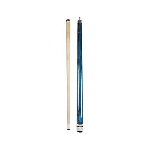 ASKA Short Kids Cue LCS, Canadian Hard Rock Maple Billiard Pool Cue Stick - color: 42 inches, Blue Wrapless (LCSN)