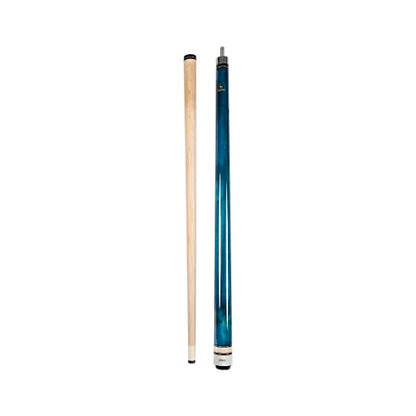 ASKA Short Kids Cue LCS, Canadian Hard Rock Maple Billiard Pool Cue Stick - color: 42 inches, Blue Wrapless (LCSN)