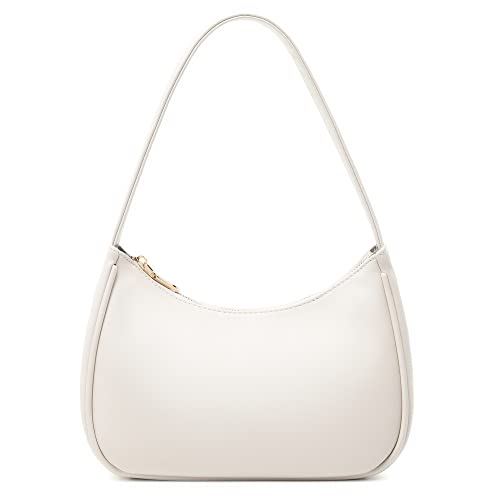 CYHTWSDJ Shoulder Bags for Women, Cute Hobo Tote Handbag Mini Clutch Purse with Zipper Closure - color: Beige