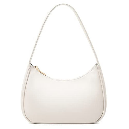 CYHTWSDJ Shoulder Bags for Women, Cute Hobo Tote Handbag Mini Clutch Purse with Zipper Closure - color: Beige