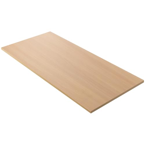 Kaboon Universal Tabletop 40"x18", Solid One-Piece Melamine Table Top, Double L-Desk Floating Desk DIY, Home and Office Countertop, Light Walnut - color: Light Walnut, size: 40x18