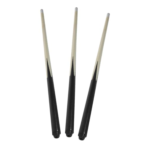Mini Pool Cue for Kids 18.89In Short Billiard Cue Sticks Set of 3 Lightweight Wooden Pool Cues for Beginner Practice at Home or Game Room