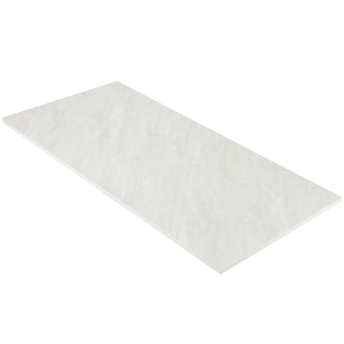 Kaboon Universal Tabletop 45.67"x23.62", Solid One-Piece Melamine Table Top, Double Desk L-Desk DIY, Home and Office,Sea Salt/White - color: Sea Salt, size: 46x24
