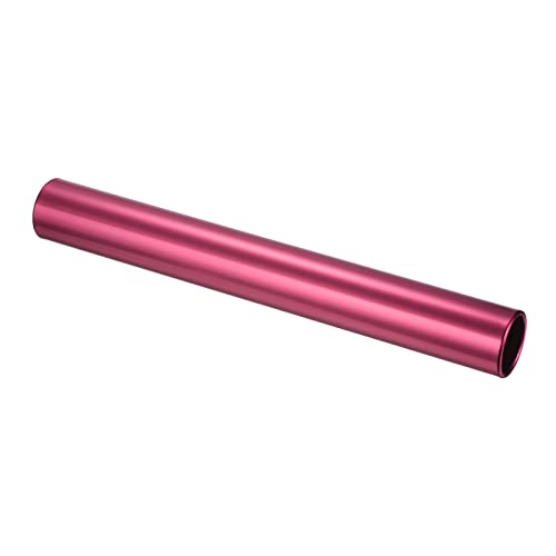 PATIKIL Relay Track Baton, Aluminum Alloy Tube Field Running Race Stick for Outdoor Athletics Sport Game Tool - color: Red