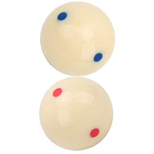 Champion 2-1/4" Billiard Practice Training Pool Cue Ball - color: 6 Blue Dot + 6 Red Dot