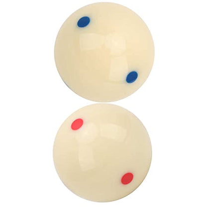 Champion 2-1/4" Billiard Practice Training Pool Cue Ball - color: 6 Blue Dot + 6 Red Dot