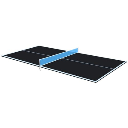 8ft Black Mid Size Ping Pong Conversion Top Foldable Portable Table TTable Top for Indoor Games