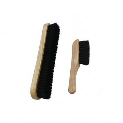 Billiard Table Brush Set, Natural Horsehair Bristles with Wood Handle for Pool Table Felt, 2-Pack - size: 12.99 x 3.35 x 1.57 in