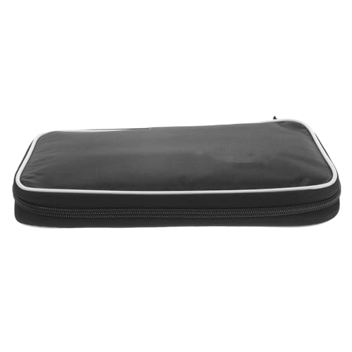 ORFOFE Compact Table Tennis Paddle Bag Multi-function Sports Storage Case with Bat Fixing Design Lightweight for Portable Table Tennis Racket Protection