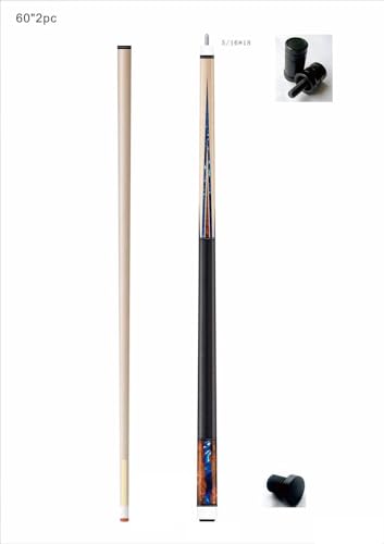 Combo Deal ! Champion Constellation Pool cue and Nemesis Jump and Break cue, Pro Taper,2X2 Cue Case, Two Champion Gloves - size: Jump break cue 19oz, Playing cue 18oz, style: Model 1