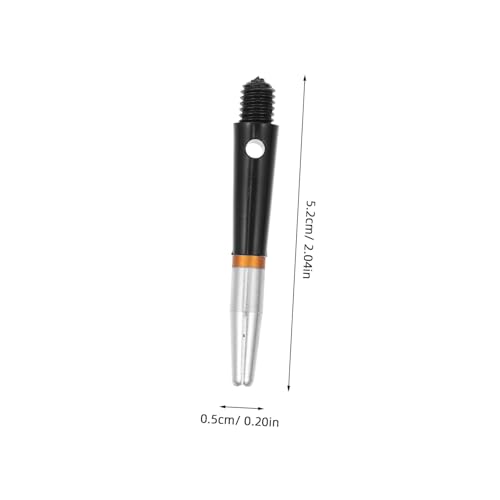 BESTonZON 6 Pcs Aluminum Dart Shafts, Rotating Stems for Steel Tip and Soft Darts, Replacement Flight Accessories Set with Standard 2BA Thread