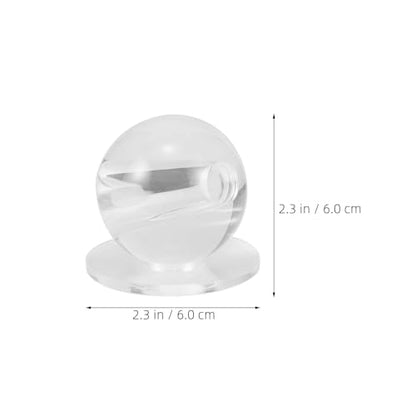 2pcs Billiard Aiming Practice Tool - Transparent Billiard Stroke Trainer - Pool Cue Stroke Trainer - Portable Round Ball Exerciser for Beginner
