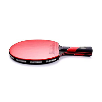 Carbon bat Table Tennis Racket with Rubber Pingpong Paddle Short Handle Rackt Long