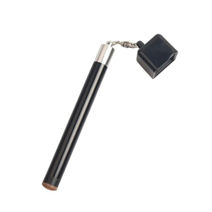 LAKE OF FIRE Pool Cue Chalk Holder – 2-in-1 Billiard Accessory with Pool Chalk Holder & Cue Tip Tool - color: Black, style: Square