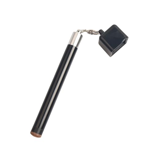 LAKE OF FIRE Pool Cue Chalk Holder – 2-in-1 Billiard Accessory with Pool Chalk Holder & Cue Tip Tool - color: Black, style: Square