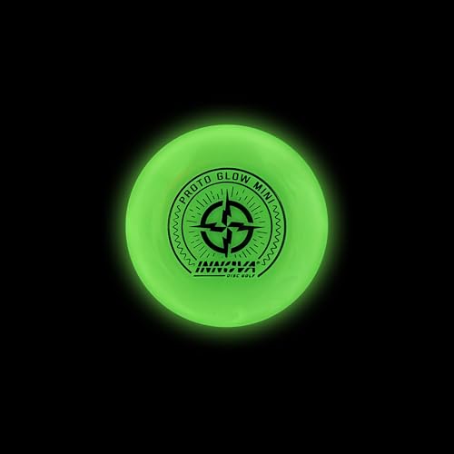 Innova Discs Proto Glow Mini 3 Pack – Glow in The Dark Mini Markers for Disc Golf for Marking Your Lie, Doubles, Mini Targets (3 Pack)