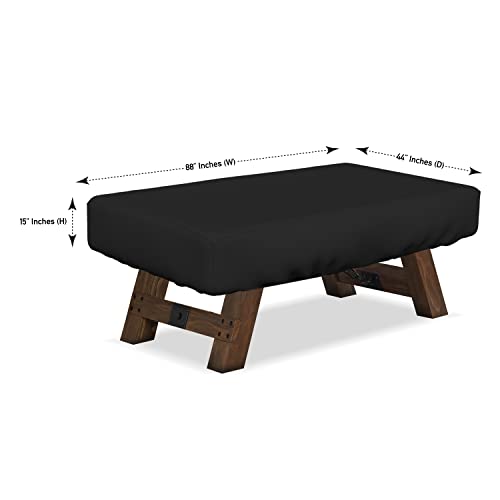 Covers & all Air Hockey Table Covers, Made of 12 Oz Waterproof & UV-Resistant Cover Max Fabric, Suitable for Indoors/Outdoors (88" W x 44" D x 15" H, Black) - color: Black
