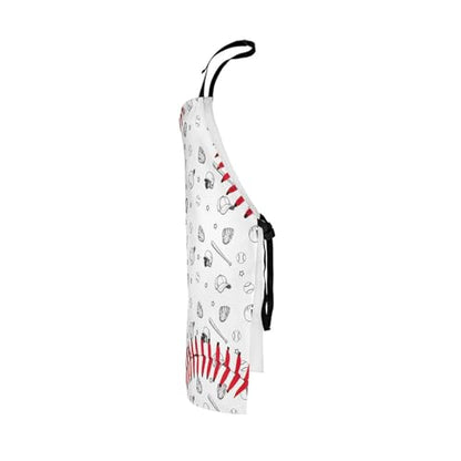 Castle Fairy Basketball Kitchen Apron - color: Sketch Baseball