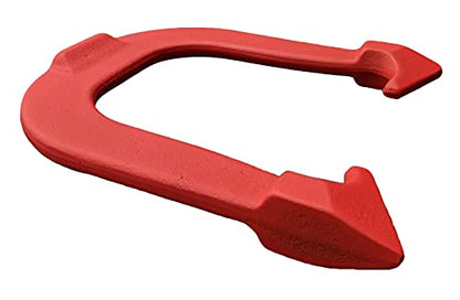 Challenger Professional Pitching Horseshoes- Made in The USA - color: Red & Blue- Complete Game Set (4 Horseshoes, 2 stakes & rule book)