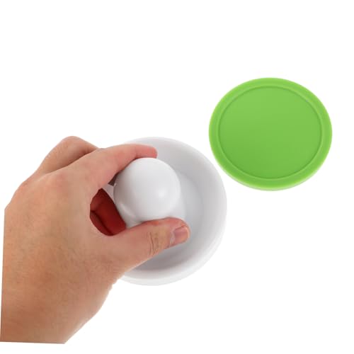BESTonZON 1set Hockey Game Parts Strikers and Pucks Kit for Tabletop Ice Hockey Includes White Cloths and Pucks for Family Entertainment and Parties