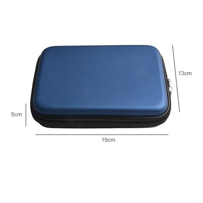 Hard Shell EVA Darts Case with Mesh Pockets, Portable Storage Box Organizer for Steel Tip Soft Tip Plastic Tip Darts, Shafts, Flights and Accessories, Blue
