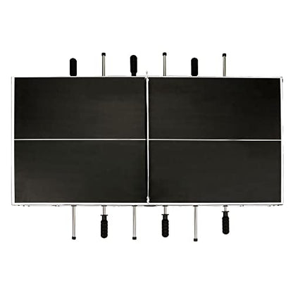 Hathaway Revolver 4 in 1 Multi Game Tabletop - 40-in Tabletop Games Set with Ping Pong, Glide Hockey, Finger Football, and Foosball Table for Family - Multi Game Table with Full Accessories