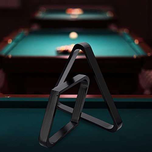 2Pcs Durable Billiard Ball Rack Set, Eight Ball Triangle Rack, Diamond,Ball Holder for Standard 2-1/4" Balls Accessories Supplies-Black - color: Black