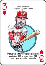 Washington Baseball Heroes Playing Cards for Nationals & Senators Fans