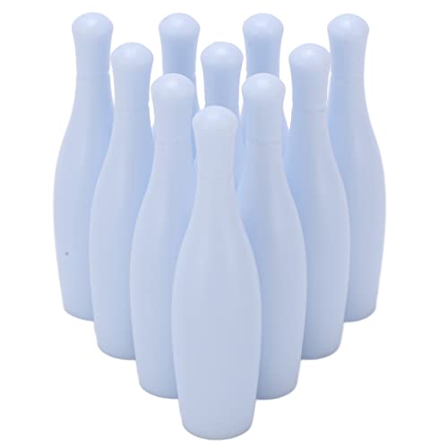 RiToEasysports Mini Bowling Ball Set, 10pcs Plastic Kids Bowling Balls for Children, Durable and Portable with Easy to Clean Design, Indoor Outdoor Games for Sports Skills Development