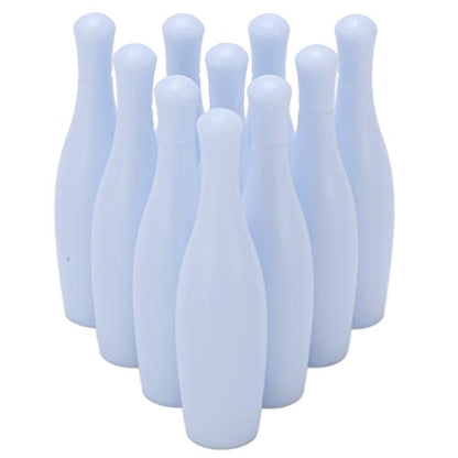 RiToEasysports Mini Bowling Ball Set, 10pcs Plastic Kids Bowling Balls for Children, Durable and Portable with Easy to Clean Design, Indoor Outdoor Games for Sports Skills Development
