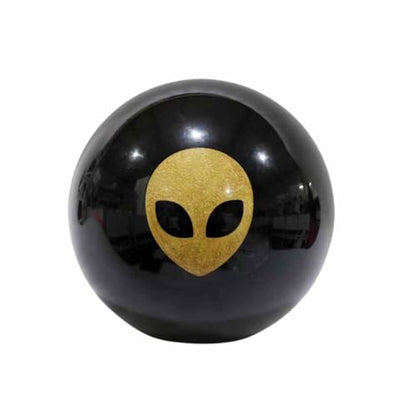 ELITE Star Polyester Bowling Ball - Customizable with Basic Drilling & Engraving Options - Great for Spare Shooting, League, Straight Bowlers - Beginner Entry Level - color: Black/Gold Sparkle, size: 8 lbs