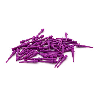 CUESOUL TOUCH-24.5mm Point Soft Dart Tip Point for Dart Tip Replacement - color: Purple