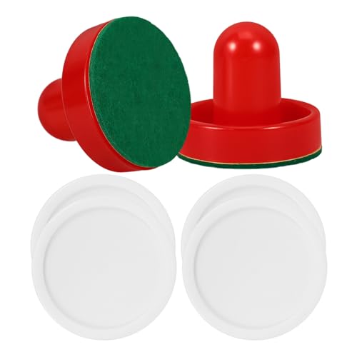VANZACK 1set Ice Hockey Pucks Slider Pusher Table Hockey Accessories for Game Rooms Replacement Parts for Competitive Play Includes and Pucks