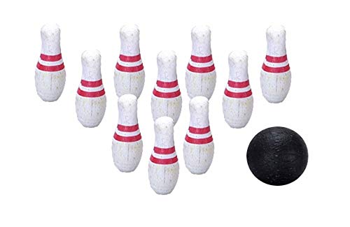 Dollhouse Miniature Bowling Set
