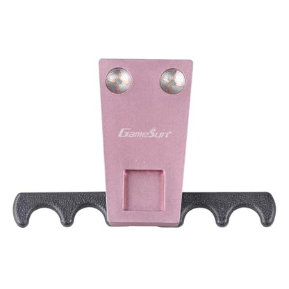 6 In 1 Portable Weighted Pool Cue Holder, chalk holder, billiard cue tip tool, Pink - color: Pink