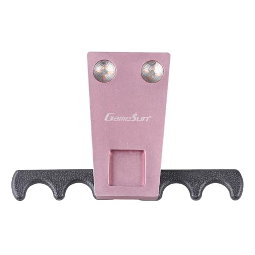 6 In 1 Portable Weighted Pool Cue Holder, chalk holder, billiard cue tip tool, Pink - color: Pink