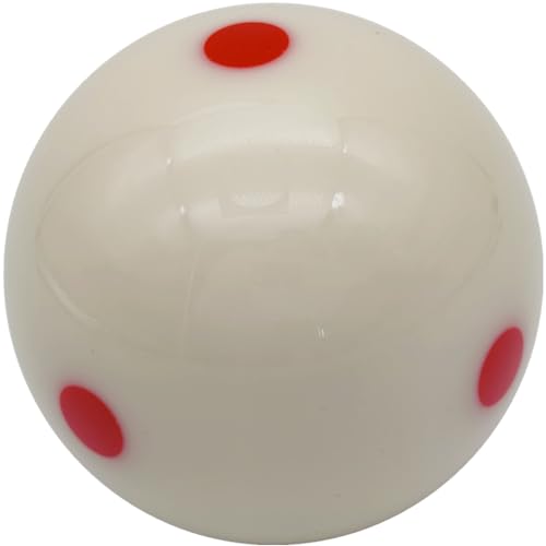 Red Dot Billiards Ball with Gloves – 2.25 Inch Regulation Practice Pool Ball for Spin & Aim Mastery, Perfect for Beginners to Pros Pool Table Accessories